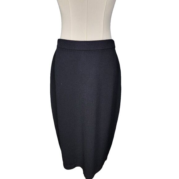 St. John Dresses & Skirts - St. John Basics Santana Knit Skirt Size 8 Black Pencil Style Career Formal Wear